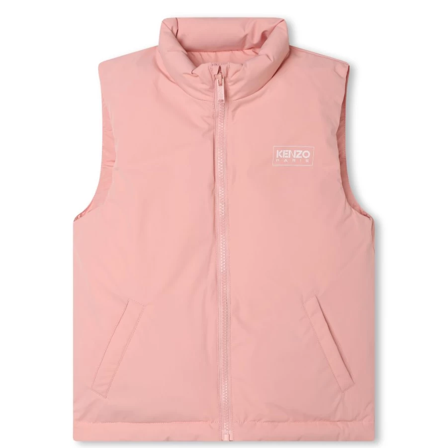 KIDS21 Pink Puffer Jacket Vest for Kids - Lightweight Warm Winter Coat