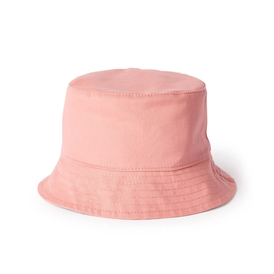 KIDS21 Pink Bucket Hat with Logo - Adjustable Unisex Sun Hat for Women Men