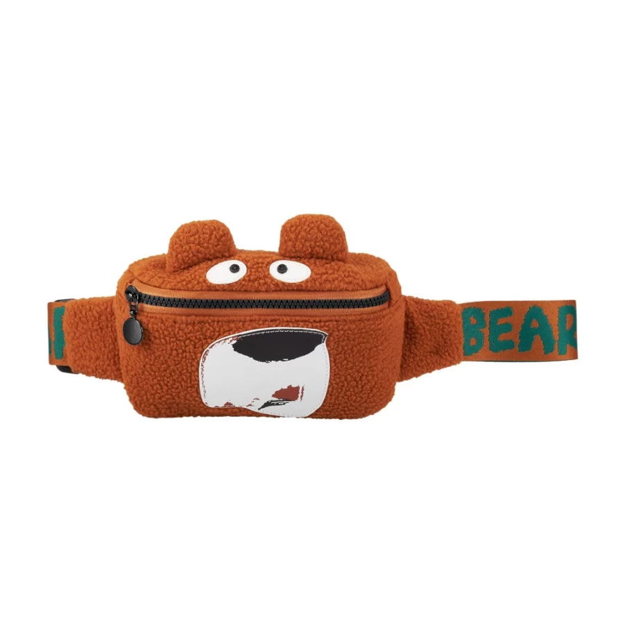 "KIDS21 Brown Bear Fanny Pack for Kids - Adjustable Waist Bag"