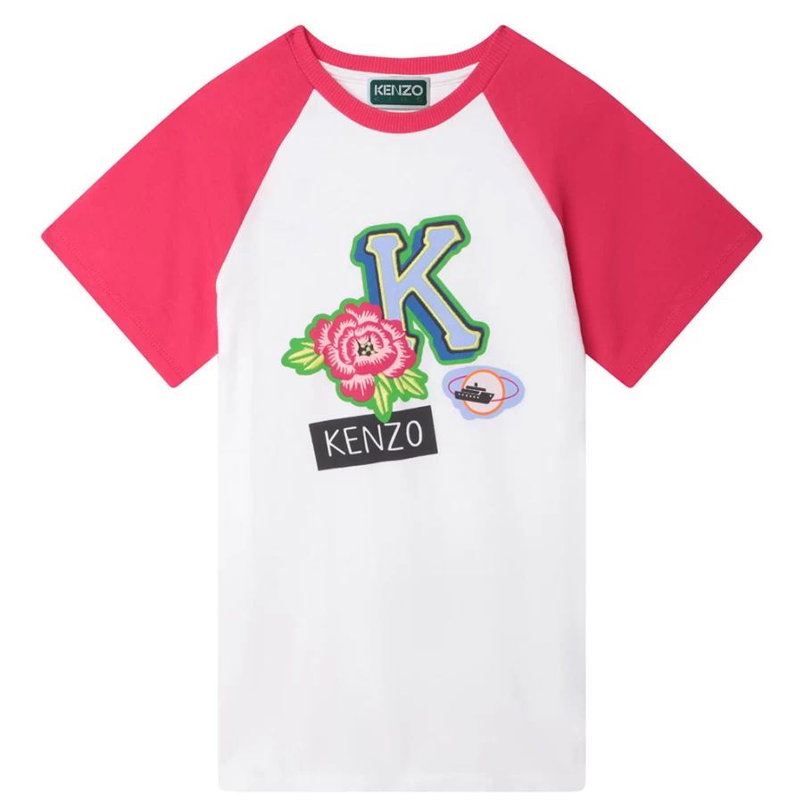 "KIDS21 Multi-Colored Journey Patches Dress for Kids - Stylish & Comfortable"