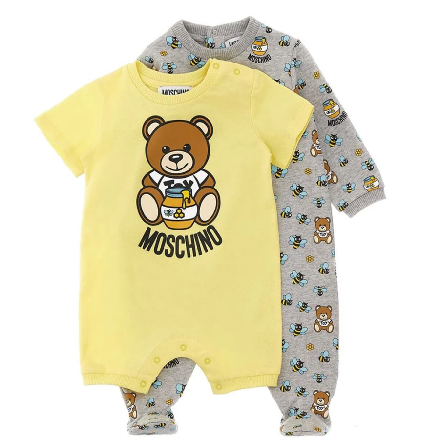 KIDS21 Multi-Colored Teddy Bear Romper Set - Cute & Comfortable Baby Outfit
