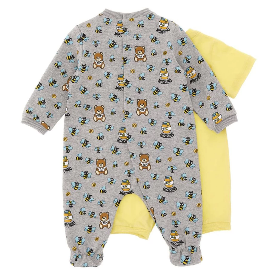 KIDS21 Multi-Colored Teddy Bear Romper Set - Cute & Comfortable Baby Outfit