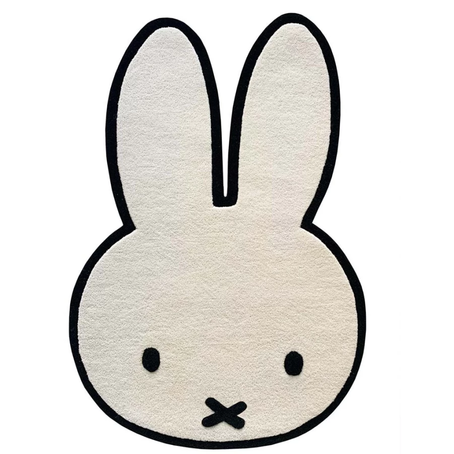 KIDS21 Miffy Ivory Nursery Rug - Soft Kids Room Carpet for Play Area & Bedroom