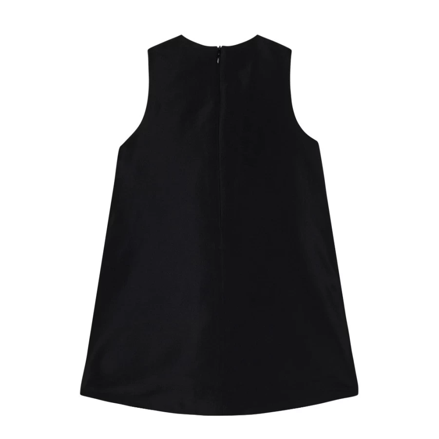 KIDS21 Multi-Colored Fringed Taffeta Dress for Kids - Elegant Party Wear with Fringe Details