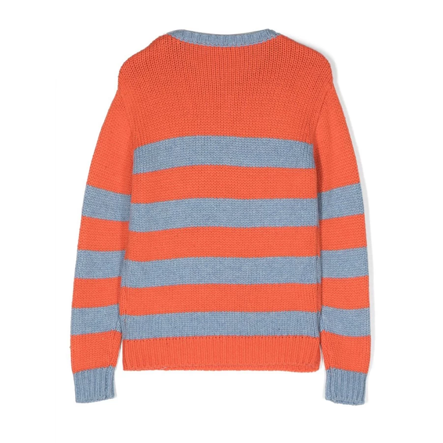 "KIDS21 Orange Knit Sweater for Kids - Soft & Cozy Winter Pullover"