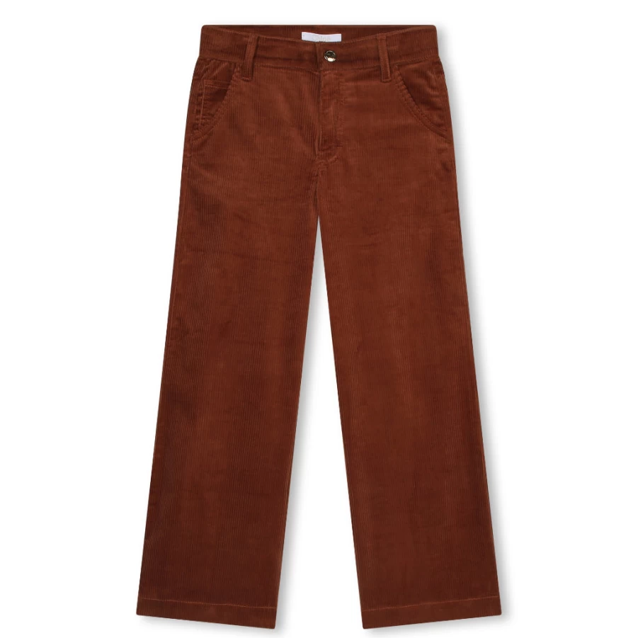 "KIDS21 Red Velvet Trousers for Kids - Soft & Stylish Comfort"