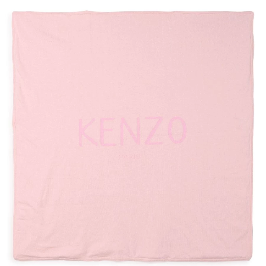 KIDS21 Pink Logo Blanket - Soft Cozy Personalized Throw for Kids & Adults