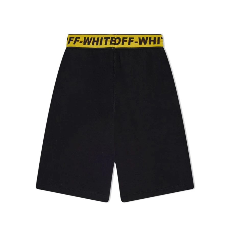 KIDS21 Black Industrial Logo Band Sweatpants for Men and Women - Comfortable Casual Shorts