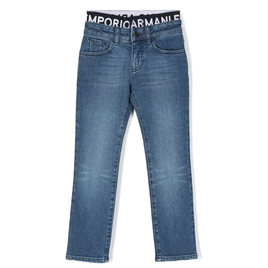 "KIDS21 Blue Denim Trousers for Kids - Stylish & Comfortable Jeans"