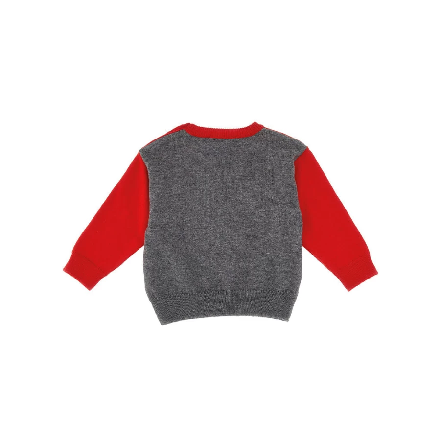 "KIDS21 Red Bear Sweater for Kids - Cute Animal Print Pullover"