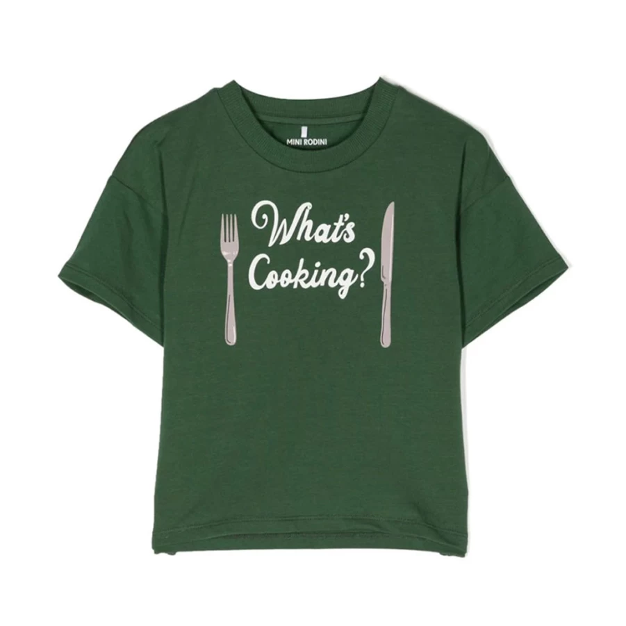 "KIDS21 Green What's Cooking Graphic T-Shirt for Kids"