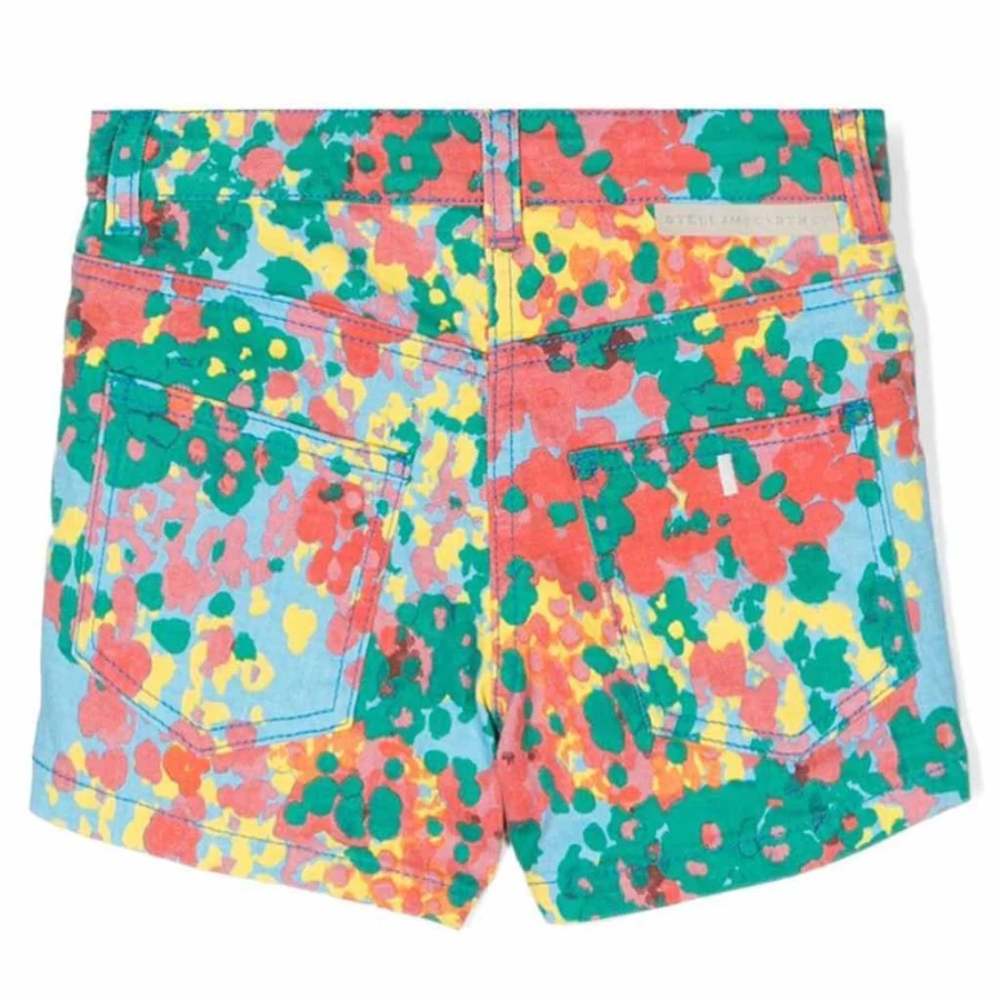 KIDS21 Multi-Colored Floral Print Denim Shorts for Kids