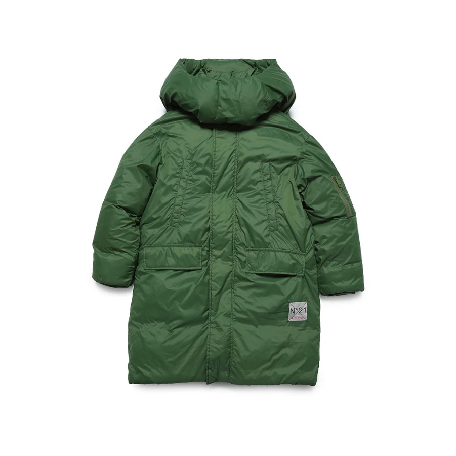 "KIDS21 Green Puffer Jacket for Kids - Warm Winter Coat"