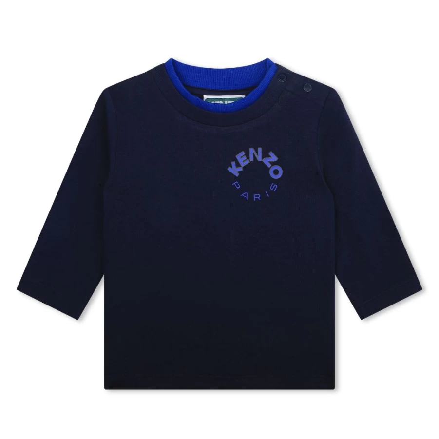 KIDS21 Navy Blue Circle Logo Long Sleeve T-Shirt for Kids & Youth