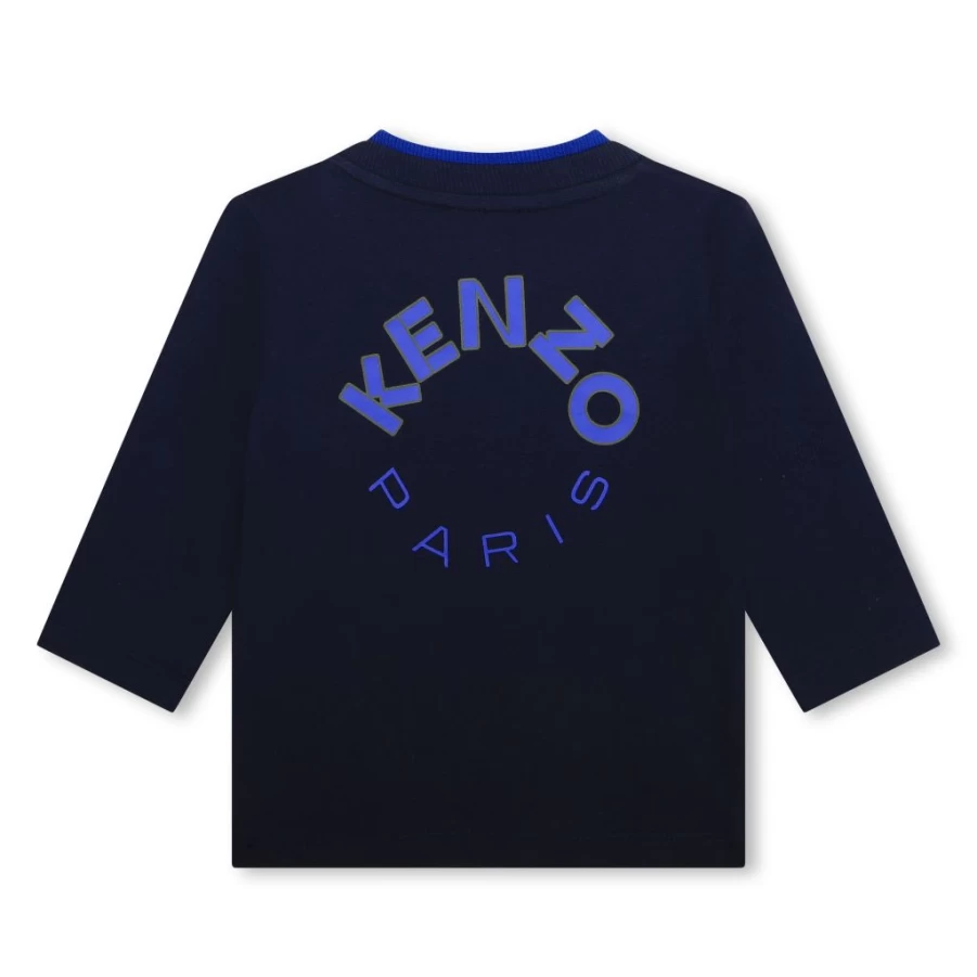KIDS21 Navy Blue Circle Logo Long Sleeve T-Shirt for Kids & Youth