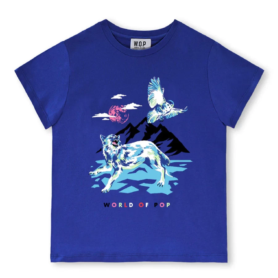 "KIDS21 Polar T-Shirt for Kids - Comfortable Blue Cotton Tee"