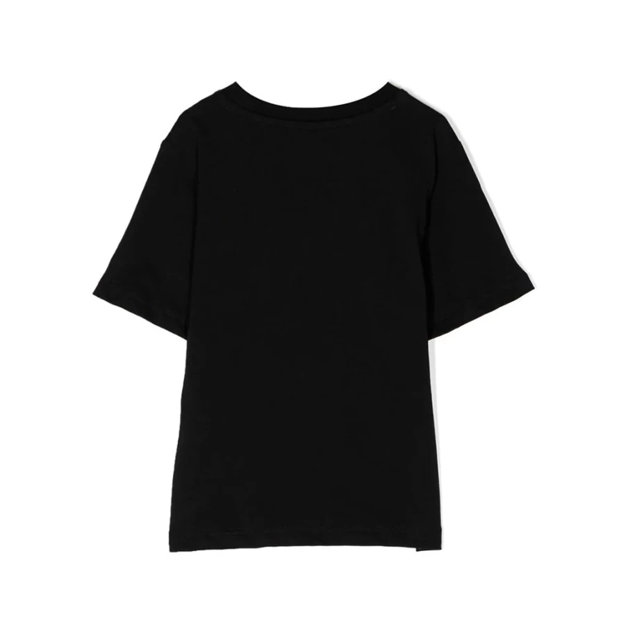 "KIDS21 Black Pumpkin Graphic T-Shirt for Kids - Halloween Themed Cotton Tee"