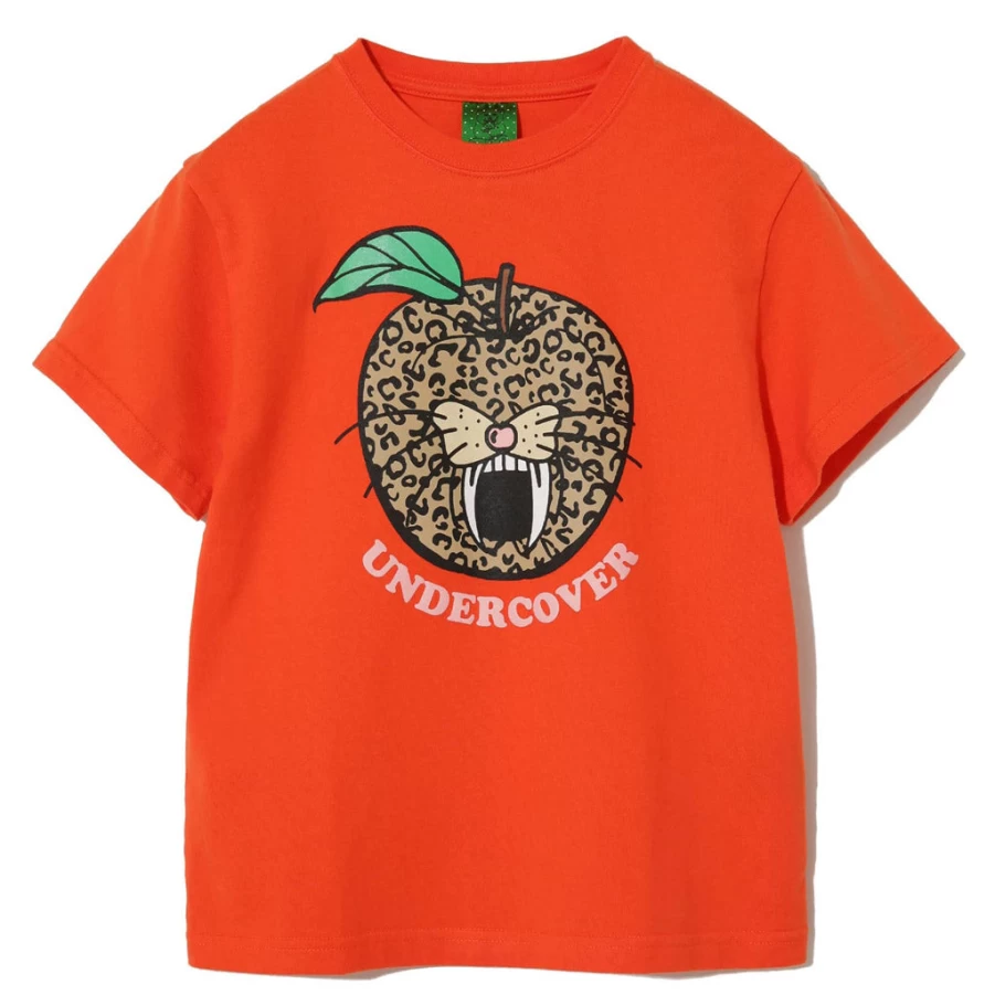 "KIDS21 Red Apple Cat Graphic T-Shirt for Kids - Cute & Comfortable Cotton Tee"