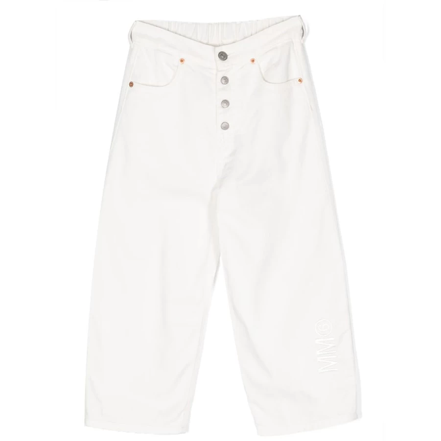 KIDS21 White Five Pocket Jeans for Kids - Comfortable & Stylish Denim Pants