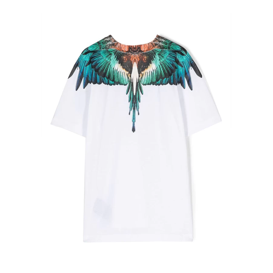 KIDS21 White Icon Wings Graphic T-Shirt for Kids - Soft Cotton Short Sleeve Tee