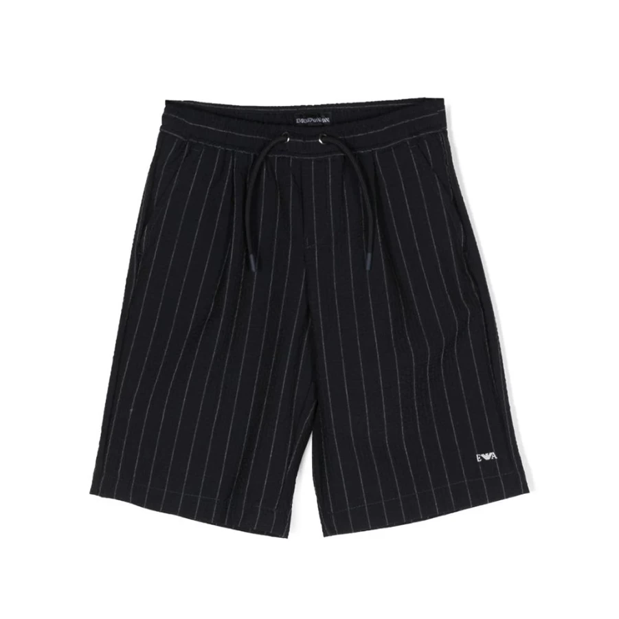 KIDS21 Navy Stripe Shorts for Kids - Comfortable Cotton Summer Shorts