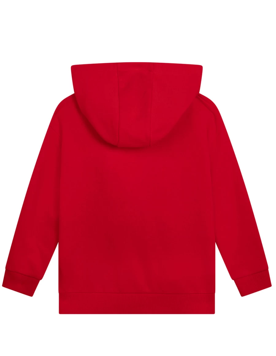 "KIDS21 Red Zip Pocket Hoodie for Kids - Stylish & Comfortable Pullover"