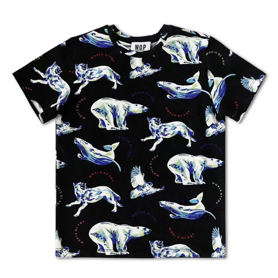 KIDS21 Polar T-Shirt for Kids - Soft Black Cotton Tee for Boys & Girls