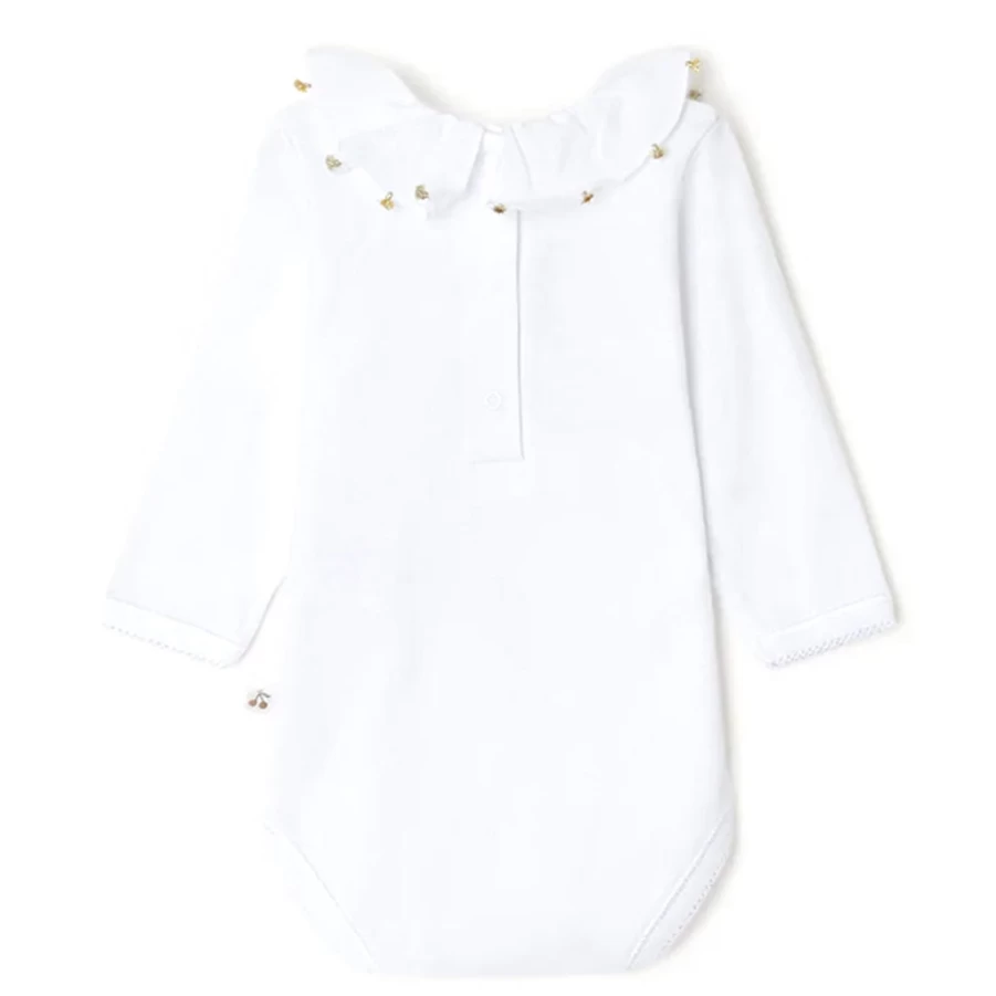 KIDS21 White April Bodysuit for Kids - Comfortable & Stylish Baby Bodysuit