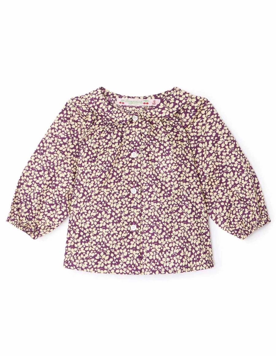 KIDS21 Liberty Domino Blouse for Kids in Purple - Stylish & Comfortable Top