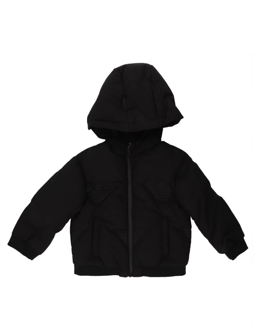 KIDS21 Black Logo Padded Jacket for Kids - Warm Stylish Winter Coat