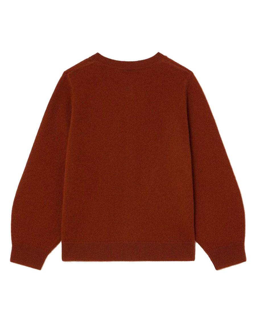 KIDS21 Brown Brunhild Cashmere Cardigan for Women - Soft Luxury Knit Sweater