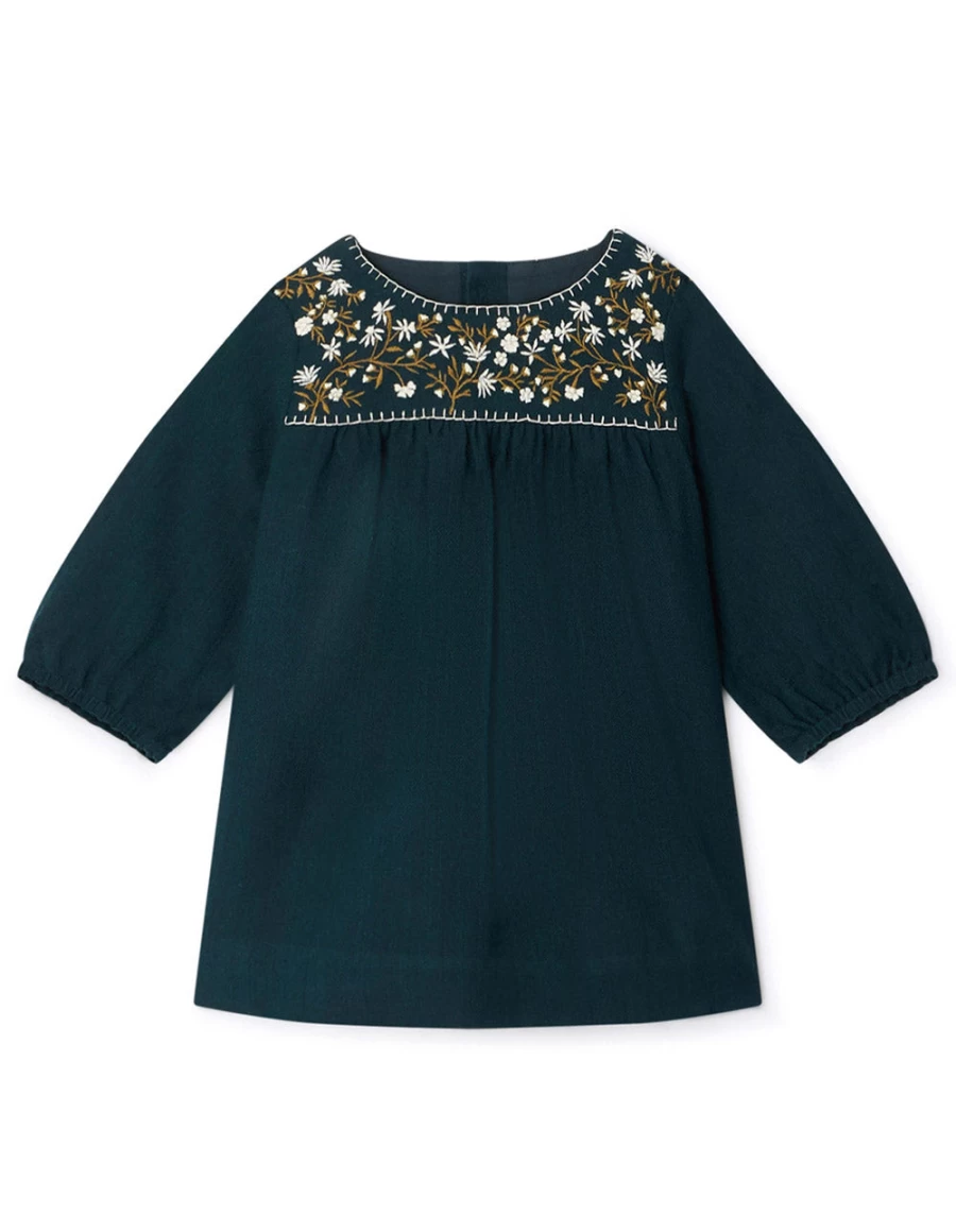 KIDS21 Grey Dipiki Dress for Kids - Stylish and Comfortable Girls' Dress