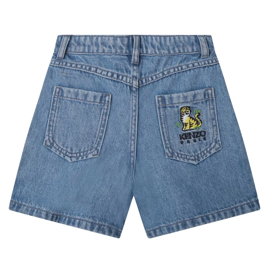 KIDS21 Boys' Blue Denim Shorts | Kotora Stretch Jeans Shorts for Kids