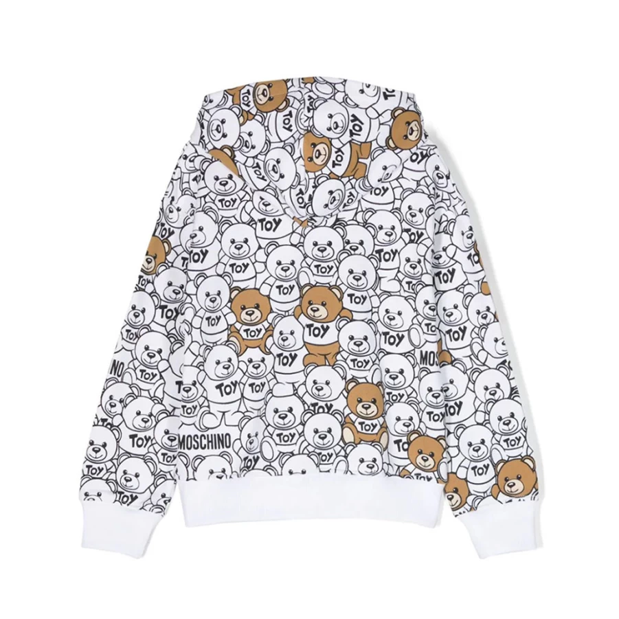 "KIDS21 White Hooded Sweatshirt for Kids - Cozy Pullover Fleece Jacket"