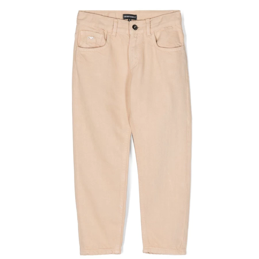 KIDS21 Beige Five Pocket Denim Jeans for Kids - Comfortable & Stylish