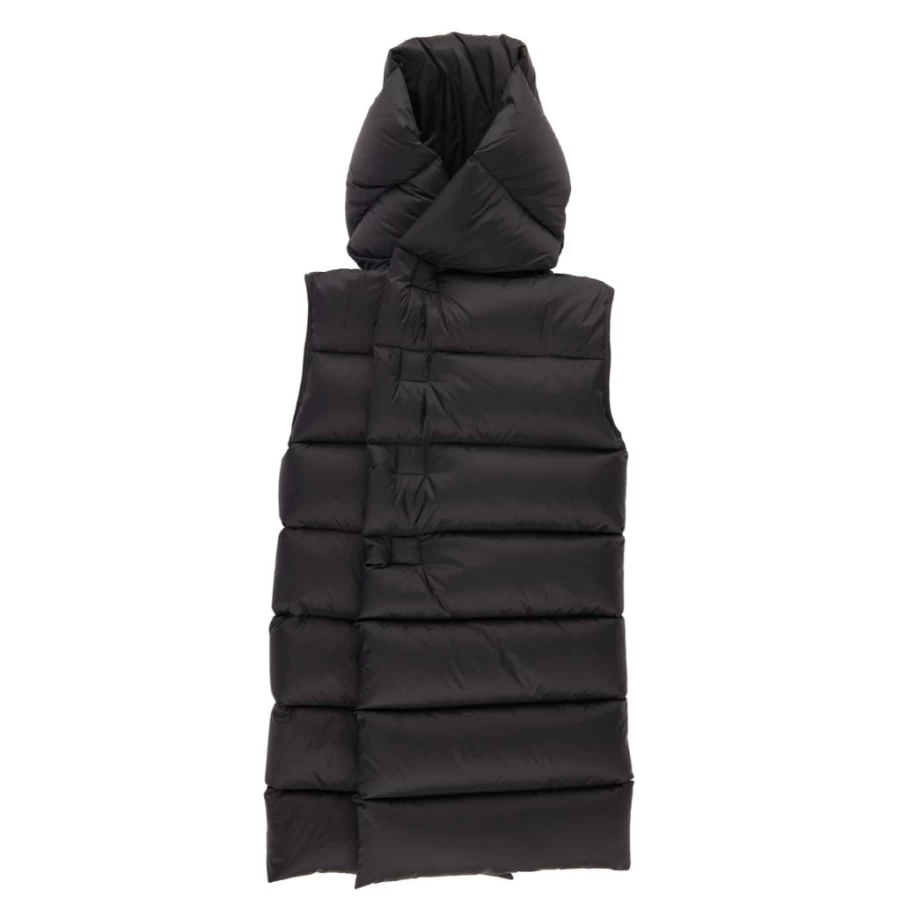 KIDS21 Black Hooded Puffer Vest for Kids - Lightweight Liner Jacket for Cold Weather