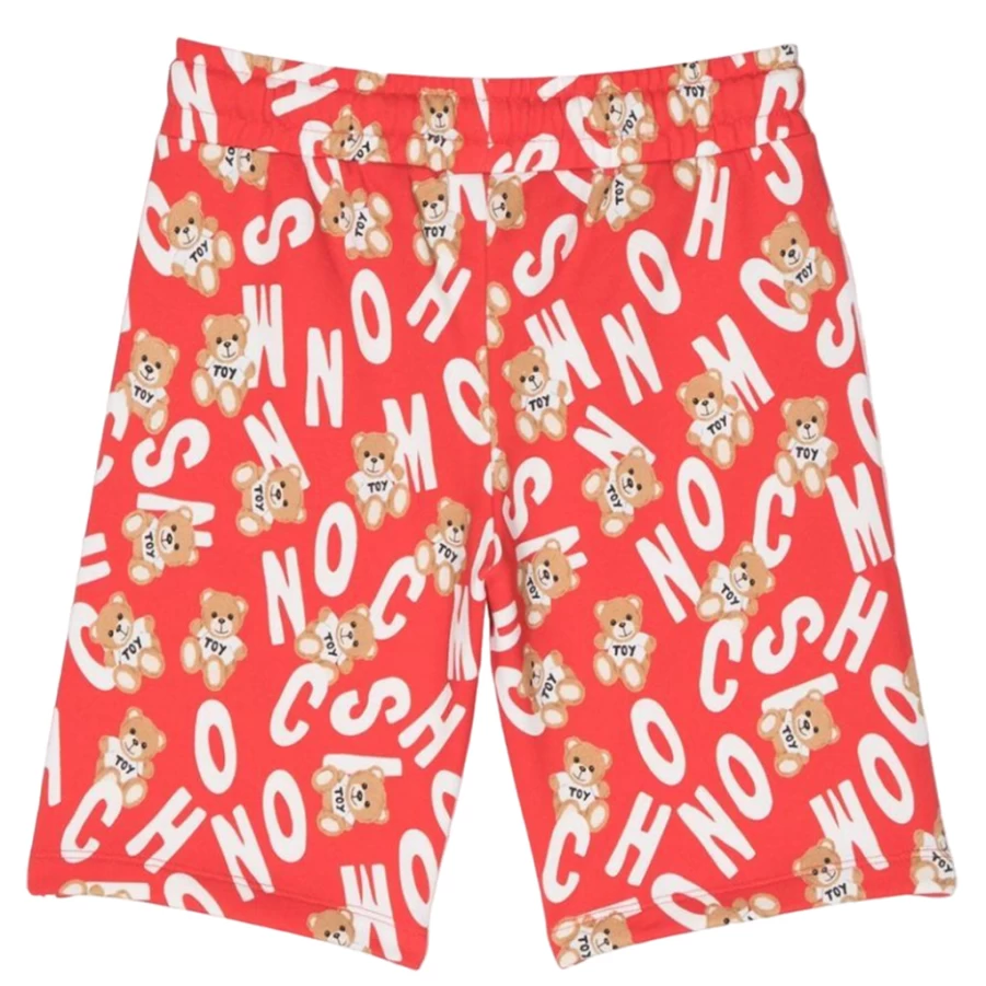 "KIDS21 Red Bear Print Shorts for Kids - Cute & Comfortable Animal Design"