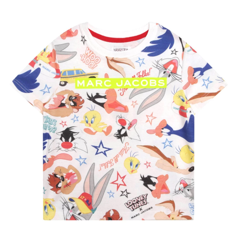 KIDS21 White Looney Tunes X Marc Jacobs Inspired Kids T-Shirt
