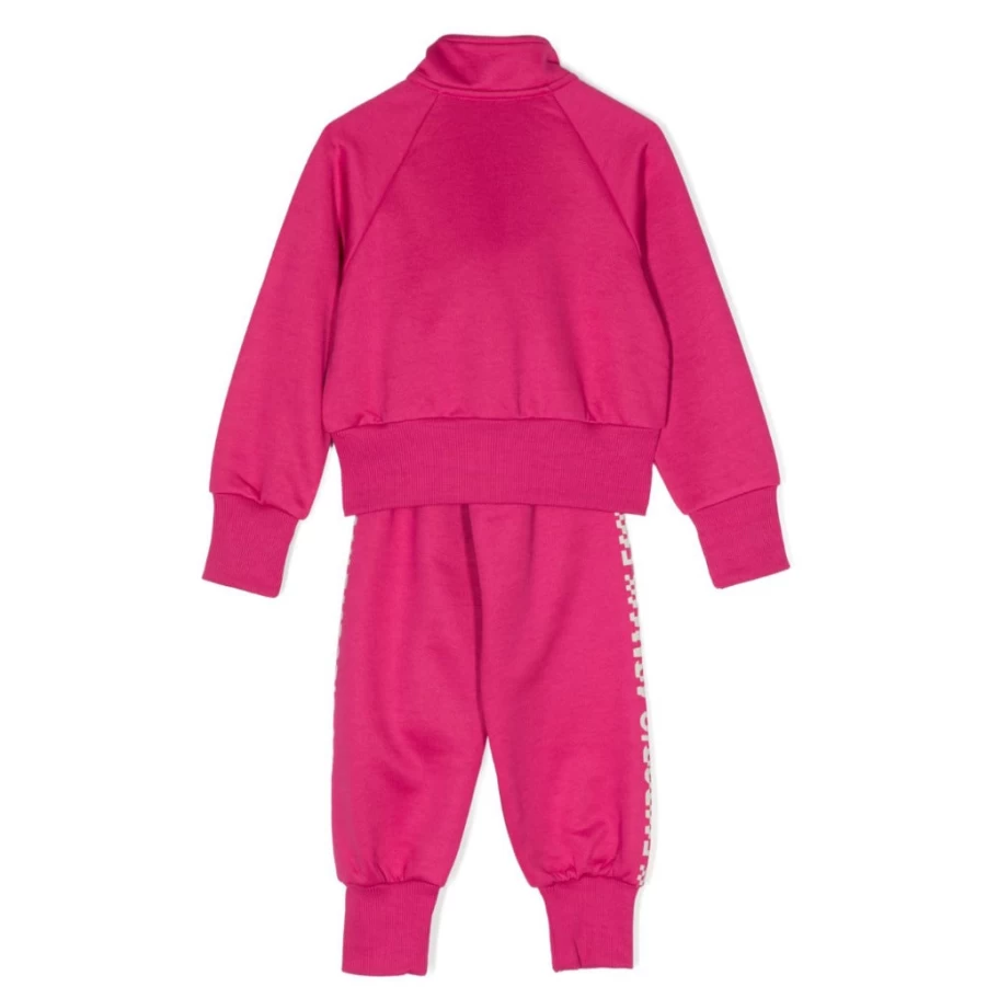 KIDS21 Fuchsia Zip-Up Tracksuit for Kids - Comfortable Athletic Two-Piece Set