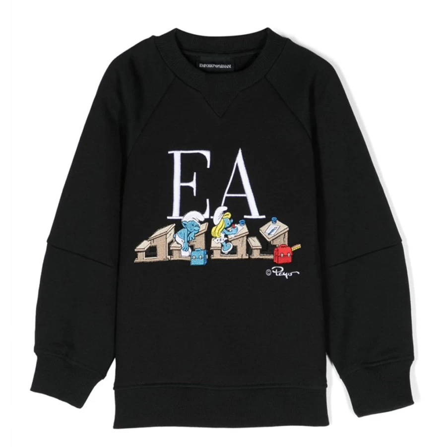 KIDS21 Navy Blue Smurfs Graphic Sweatshirt for Kids