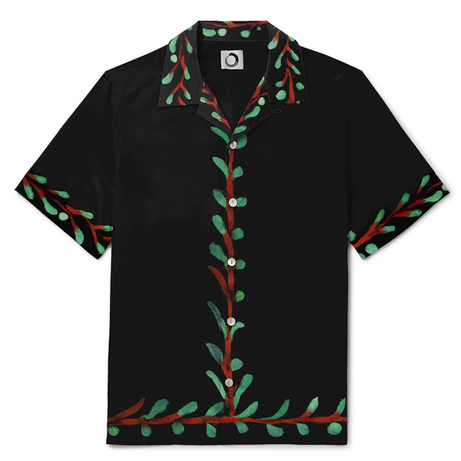 KIDS21 Multi-Colored Green Man Short Sleeve Shirt for Kids - Vibrant Printed Casual Top