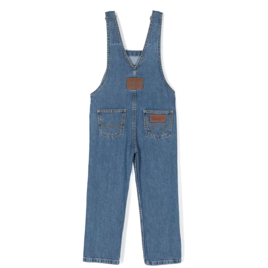 KIDS21 Indigo Wrangler Peace Dove Dungaree for Kids - Stylish Denim Overalls