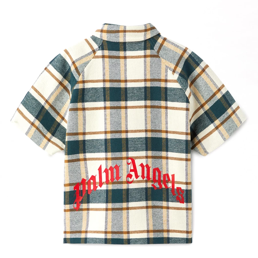 KIDS21 Paisley Print Checkered Bear Shirt for Kids - Multi-Colored Casual Top