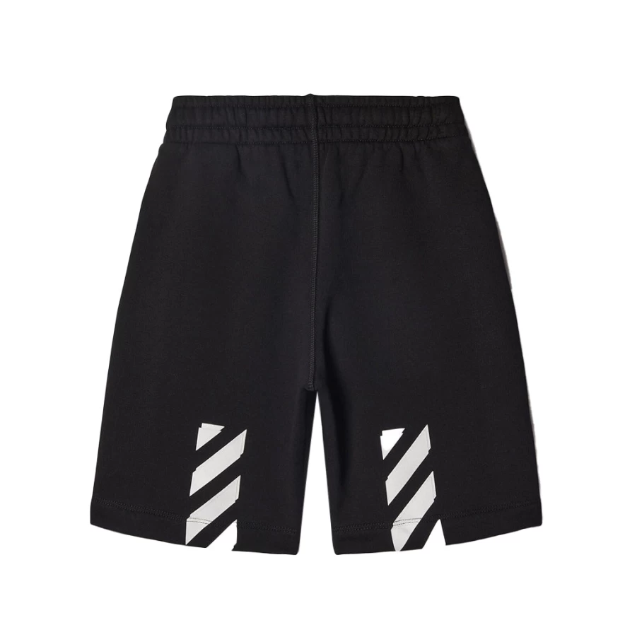 KIDS21 Black Logo Sweat Shorts for Kids - Comfortable Casual Athletic Shorts