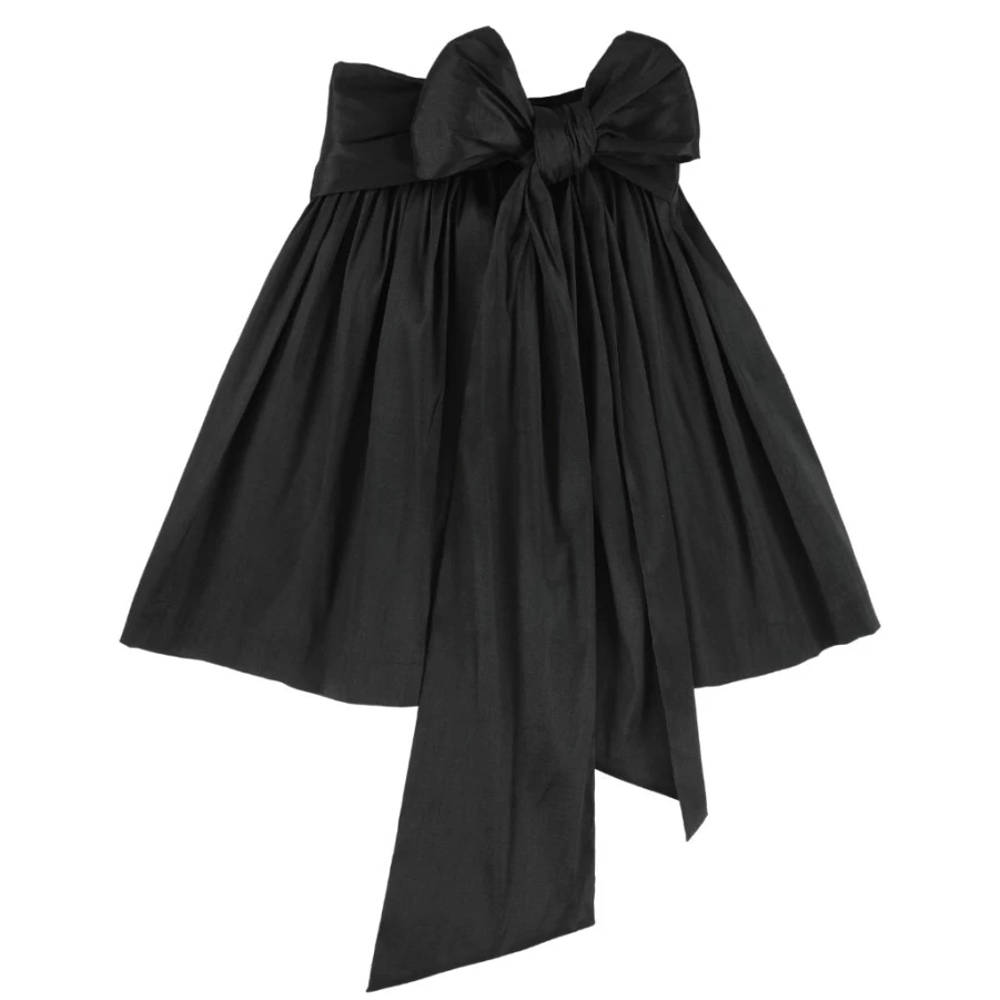 KIDS21 Black Big Bow Skirt for Girls - Elegant Kids Fashion