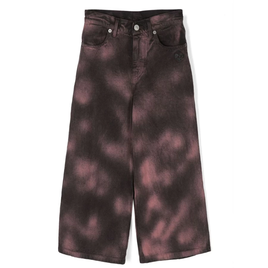 KIDS21 Burgundy Stone-Washed Casual Pants for Kids - Comfortable & Stylish
