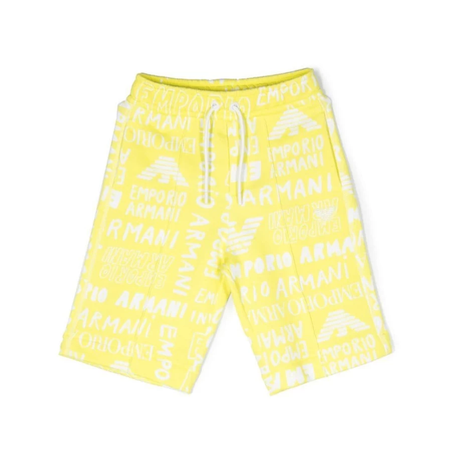 "KIDS21 Yellow Graphic Print Shorts for Kids - Stylish & Comfortable"