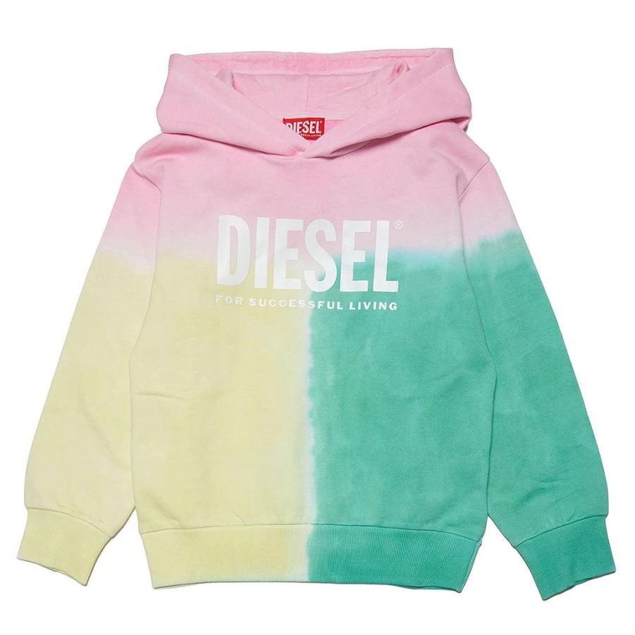 "KIDS21 Multi-Colored Tie Dye Hoodie for Kids - Stylish & Comfortable Pullover"
