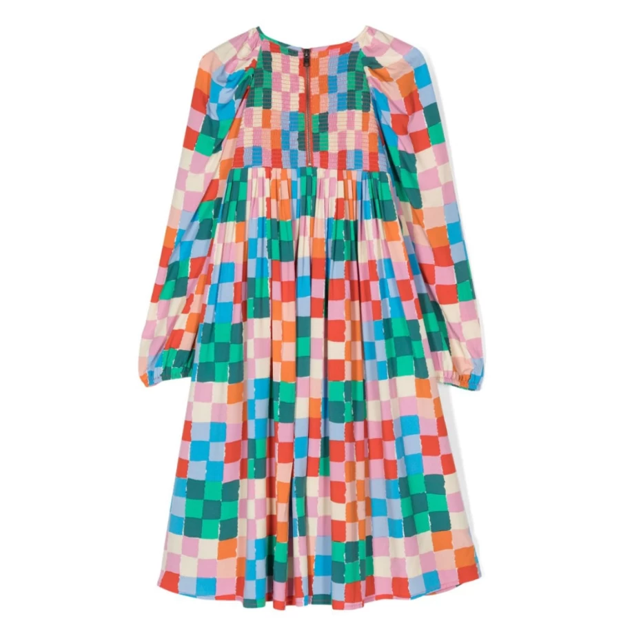 KIDS21 Multi-Colored Checks Dress for Kids - Vibrant Plaid Pattern Children's Dress
