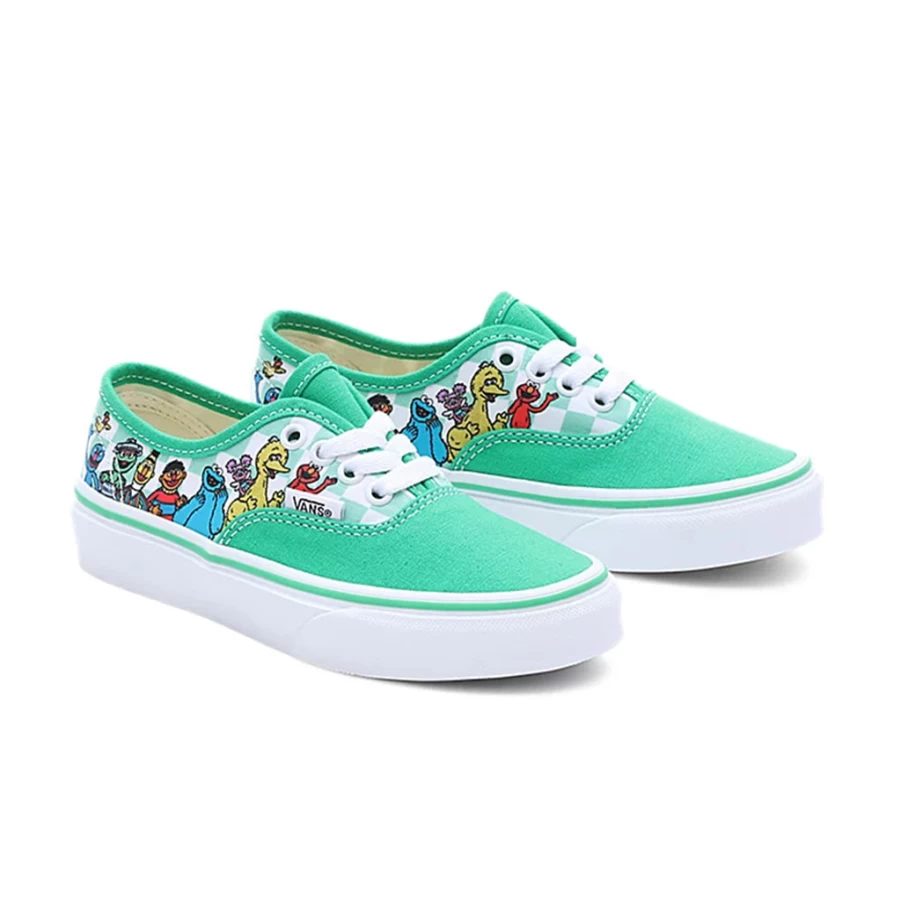 KIDS21 Multi-Colored Vans X Sesame Street Authentic Kids Shoes